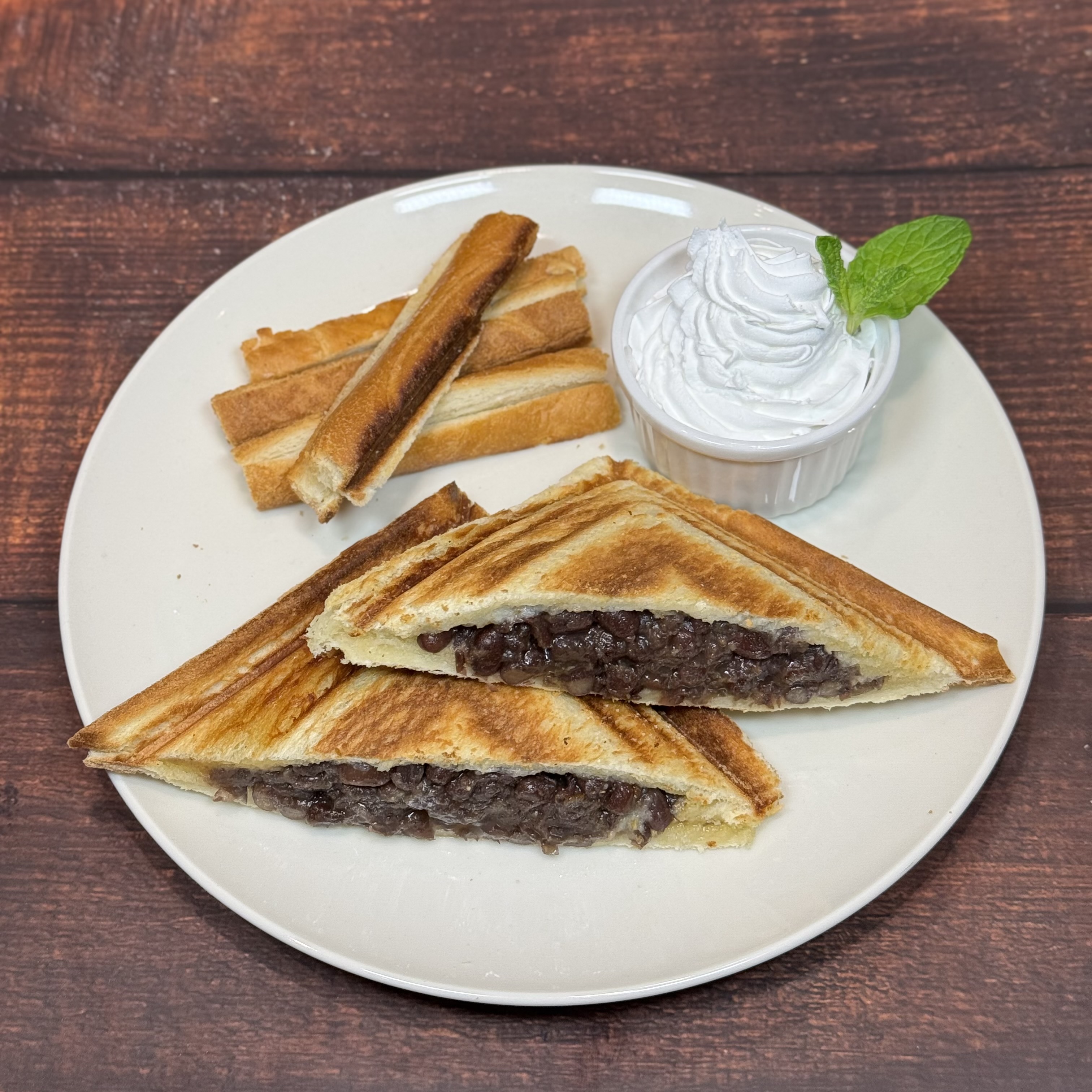 珈琲あんことバターのホットサンド